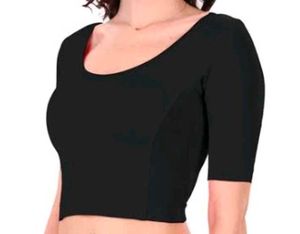 Classic Black Blouse - Size XXL [44]