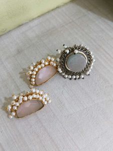 Pearl Stone Earrings