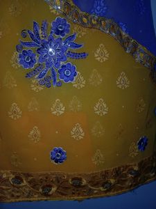 Blue and Purple Saree
