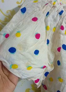 Off Shoulder Polka Dot Top