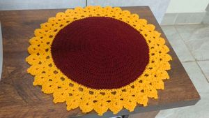 Crochet Sunflower Thalposh/Daily/Placemat