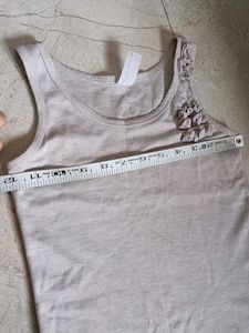 24in Chest Grey Top For Girls