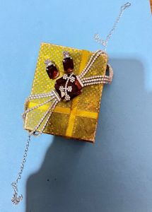 Sparkling Choker &amp; Earring Set with Amber Tones