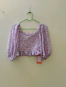 Urbanic Floral Crop Top For Sale