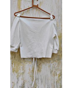 ILLI LONDON Casual Half Sleeve Solid Women White