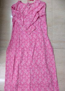 Pink Embroidered Kurta &amp; pants with dupatta