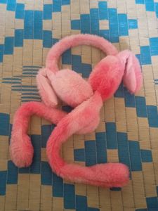 Pink Plush Ear Warmers