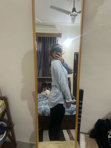 Blue And White Striped Shirt