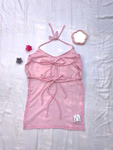 Dreamy halter backless Short kurti 🌷