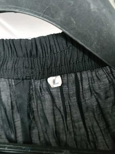 Embroidered Black Pant