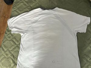 Boxy Oversized White Graphic Patch Tee