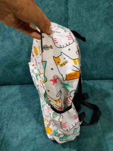 Cute Cartoon Cat Print Backpack