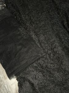 Elegant Black Lace Lehnga