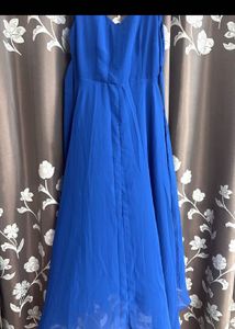 Elegant Blue Maxi Dress
