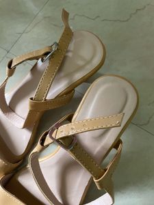 Tan Ankle Strap Heels