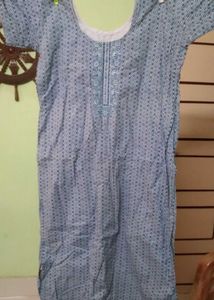 Blue Printed Kurta