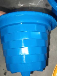 Colorful Plastic Plant Pots - Set of 4