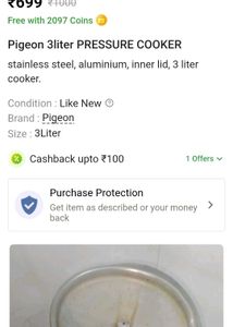 Pressure Cooker 3L