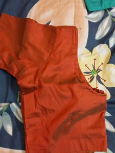 Elegant Reddish-Orange Blouse for Women