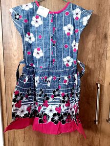 Girls Cotton Frock For Aged 4 To 6 Years