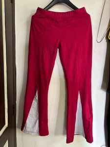 Red Flare Leggings
