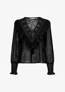 ONLY Y2k Vintage Mesh Black Top