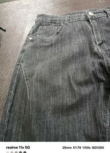 Black &amp; White Denim Jeans