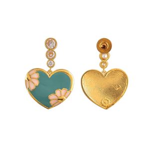 Voylla Valentine&#39;s Day Camellia Drop Earrings