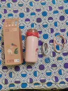 Cute Pink Cartoon Water Bottle