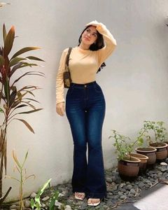 Women High Rise Bootcut Flared Denim Jeans ✨