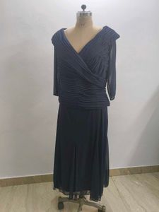 Navy Blue Plus Size Gown