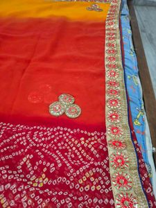 Elegant Red Saree
