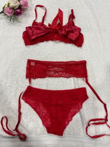 Red Lace Lingerie Set