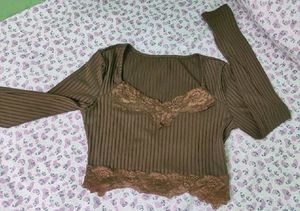 Urbanic brown Pinteresty Top 🤎🍑