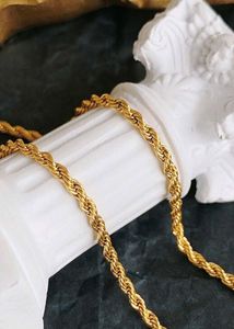 Twisted Rope Chain For Unisex