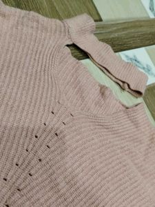 Pink Long Sleeve Crop Top