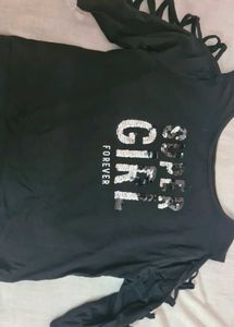 2 Black Crop Tops