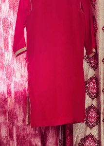 Red Embroidered Salwar Kameez