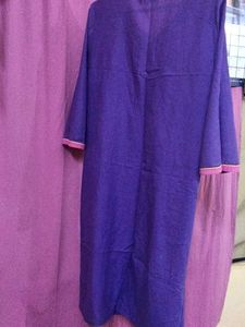 Purple Embroidered Kurta