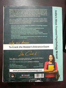 Master&#39;s Psychology CUET Preparation Book