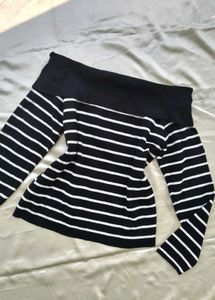 Striped Off-Shoulder Top