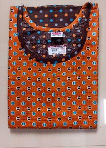 XXL Cotton Maxi Gown - Brown