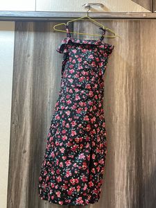 Floral Print Ruffle Mini Dress