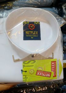 NETFLEX White Formal Shirt for Men