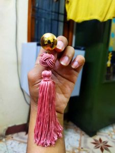 Pink Tassel Earrings