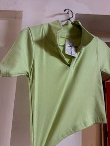 Cute Green Crop Top