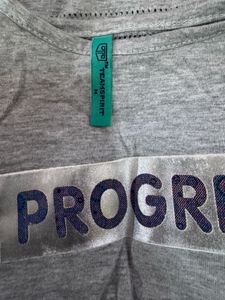Gray 'Progress' Graphic Tee