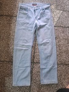 Light Blue Straight Fit Jeans