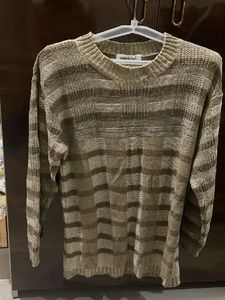 Woodland Striped Knit Sweater