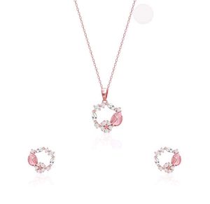 GIVA 925 Real Silver Wreath Combo Set (Rose Gold)